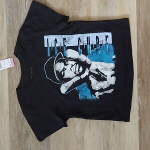 NWT Ice Cube Women's Fitted Crop Top T-Shirt Black Size L
